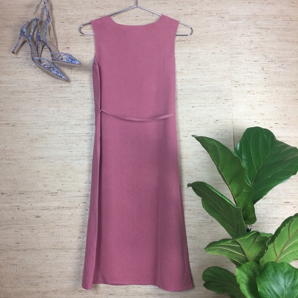 Tommy Bahama Silk Coral Palm Tree Sheath Dress - Picture 2 of 4